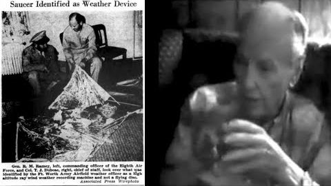 Roswell witness testimony from high-ranking officer: it was a cover story the balloon part of it.