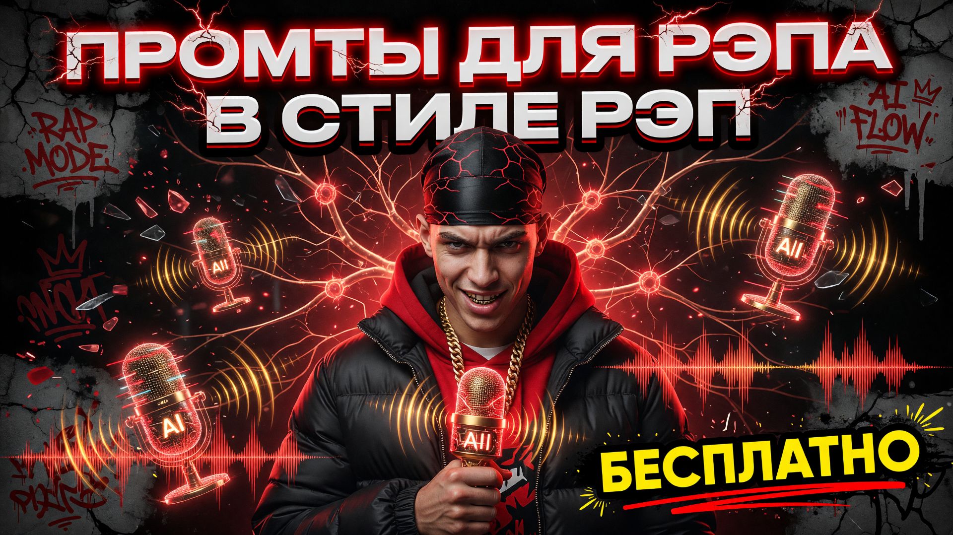 Промты для рэпа: Готовые ИИ промты в стиле рэп для нейросети бесплатно