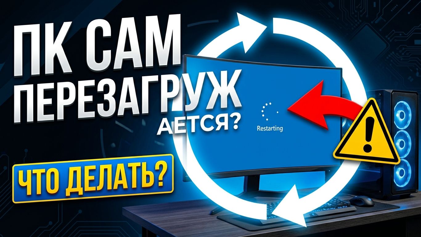 Компьютер перезагружается сам по себе Windows 1011. Нет BSOD просто черный экран и рестарт
