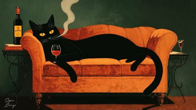 Ночной джаз в стиле нуар: винтажная атмосфера умиротворения.