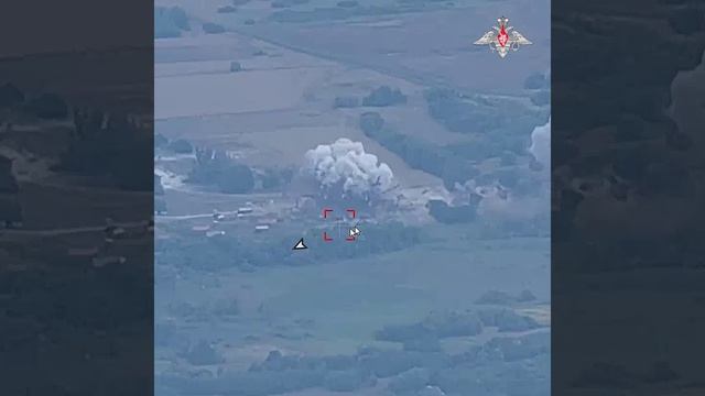 Поражение ФАБ-500  ВСУ в н.п. Благодатное