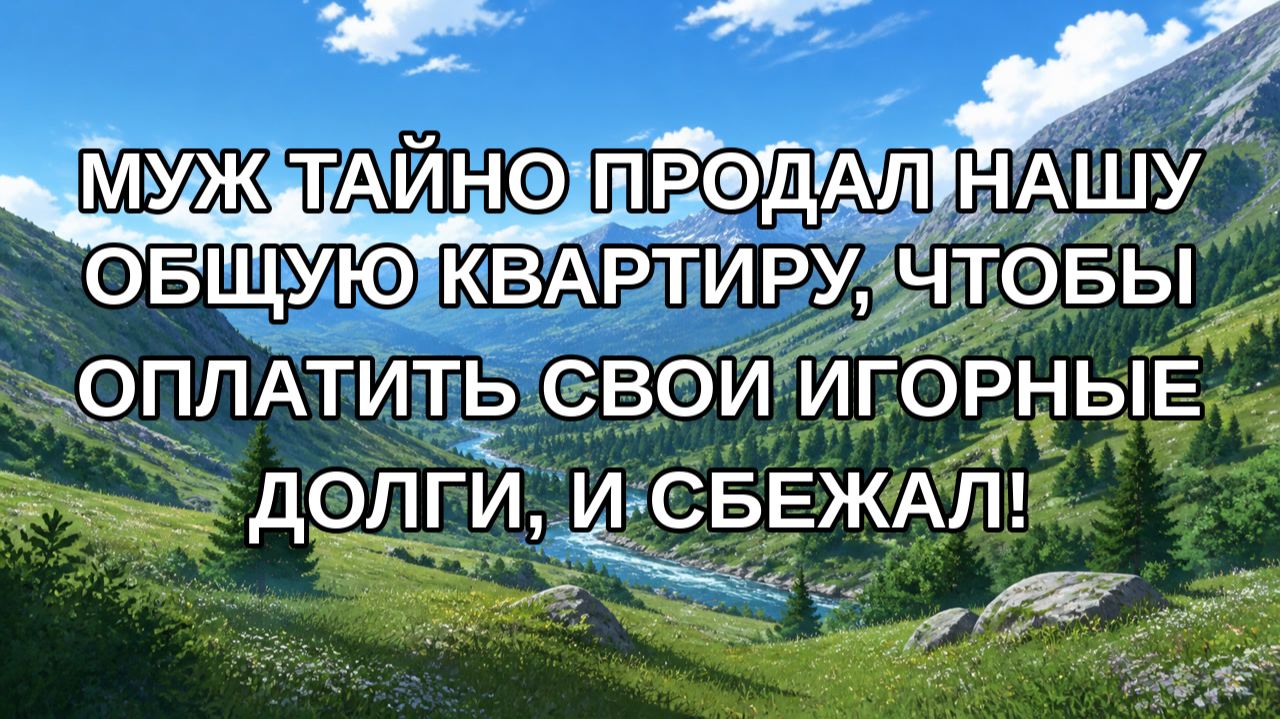Муж тайно продал нашу общую квартиру чтобы оплатить свои игорные долги и сбежал!