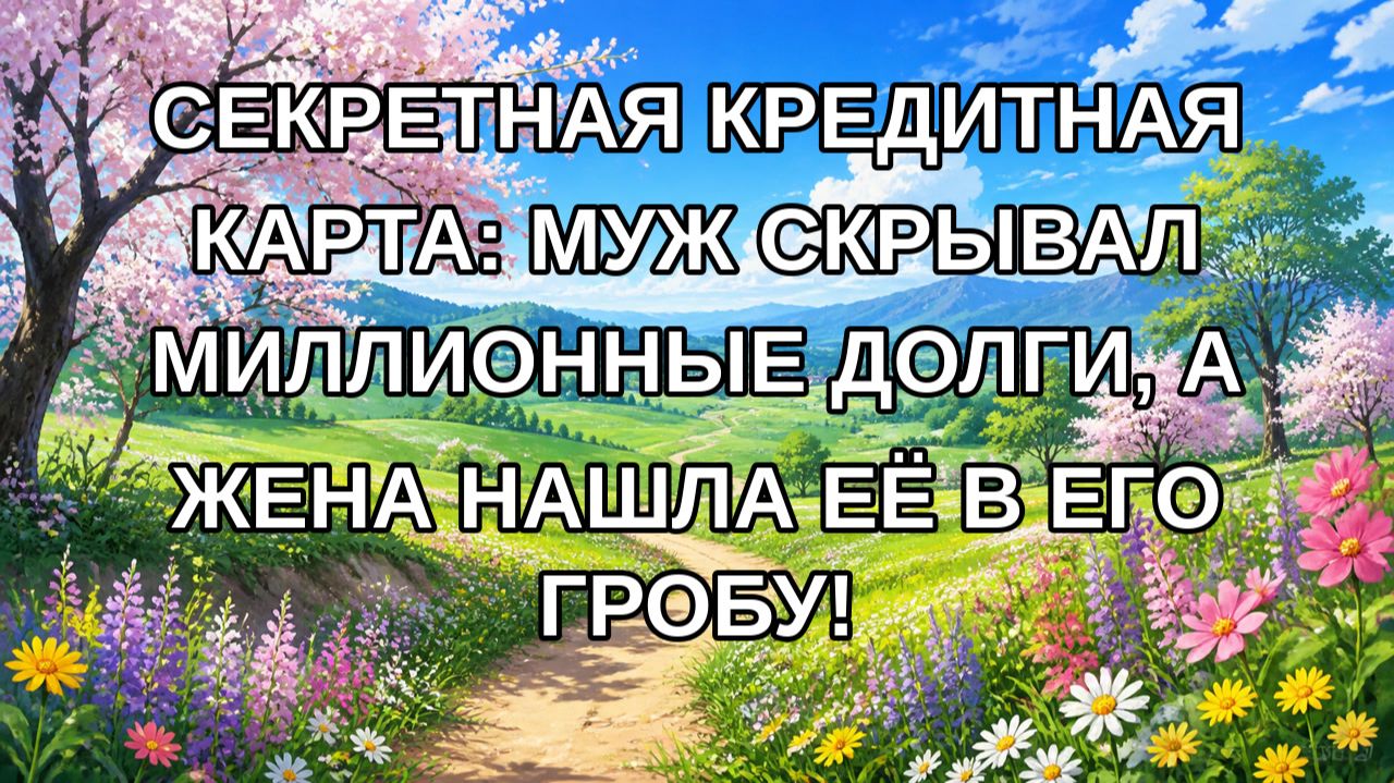 Секретная кредитная карта: муж скрывал миллионные долги а жена нашла её в его гробу!
