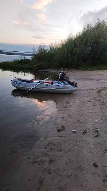 С мотором и вёсламирезин лодка.р Ока.