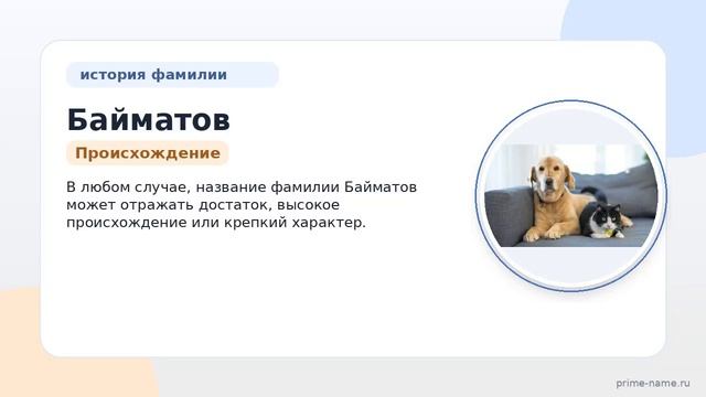 Исследуем фамилию Байматов: происхождение история и значение а также правильное склонение