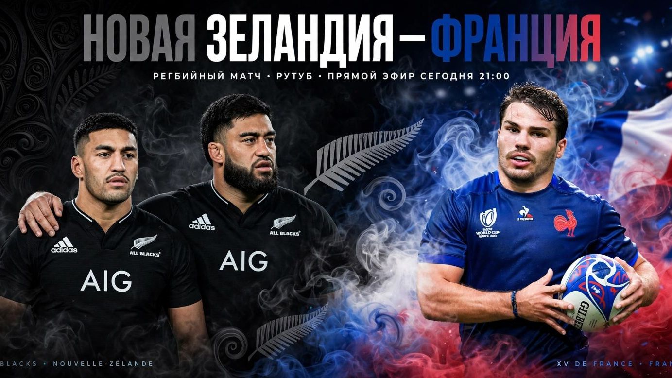 Регби. Чемпионат Наций 2026. 1 тур. Новая Зеландия - Франция