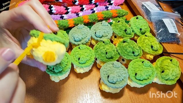Навязываю потихоньку. Посылочка. Все по 50: утята.