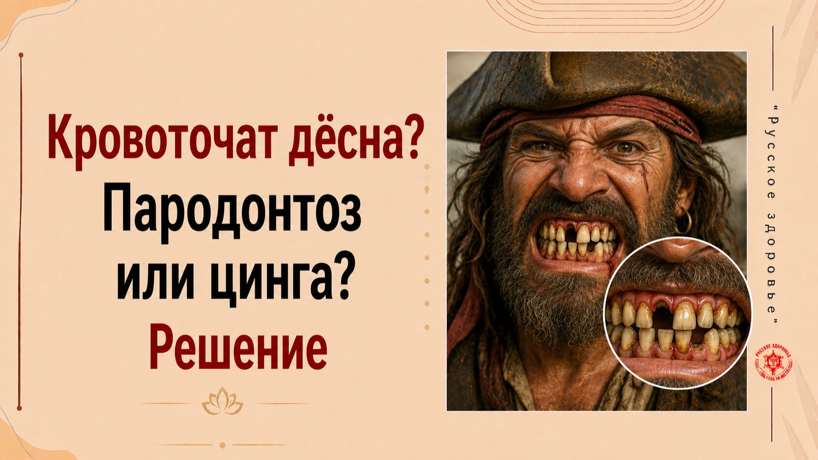 Кровоточат дёсна? Пародонтоз или цинга? Решение