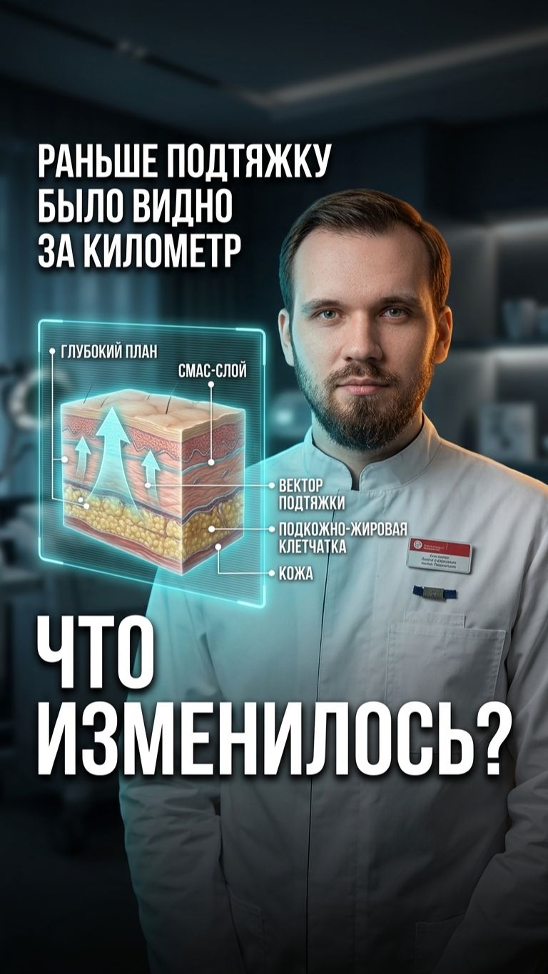 Подтяжку лица теперь не видно 