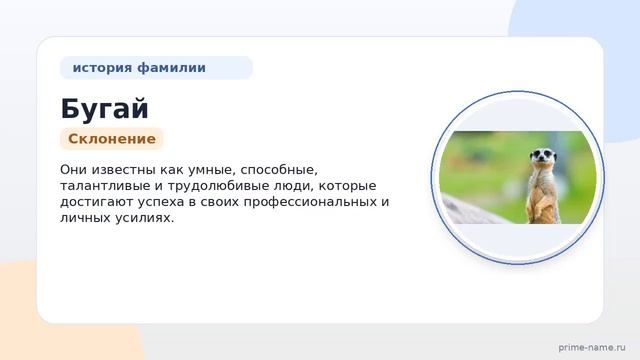 Фамилия Бугай: происхождение значение и склонение