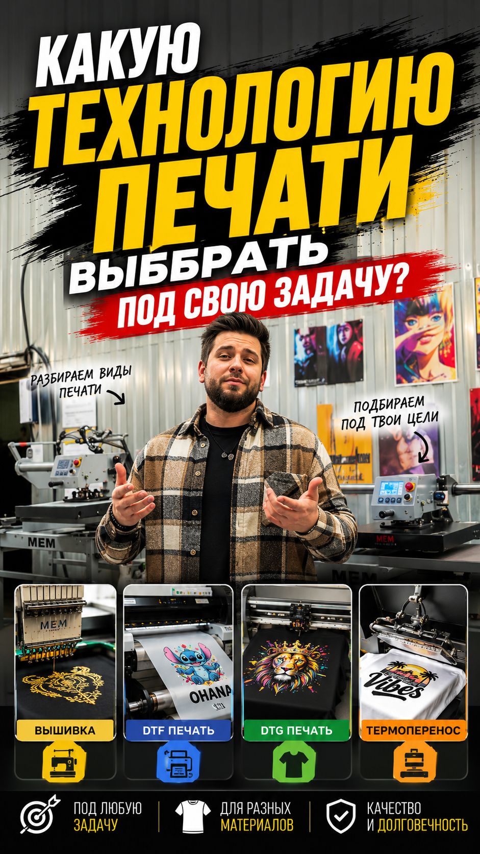 Какую технологию печати выбрать под свою задачу