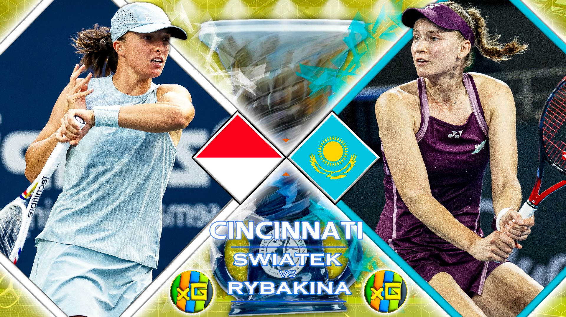 Швёнтек - Рыбакина | WTA ЦИНЦИННАТИ | 21.08.2026 | Прямая трансляция | XG