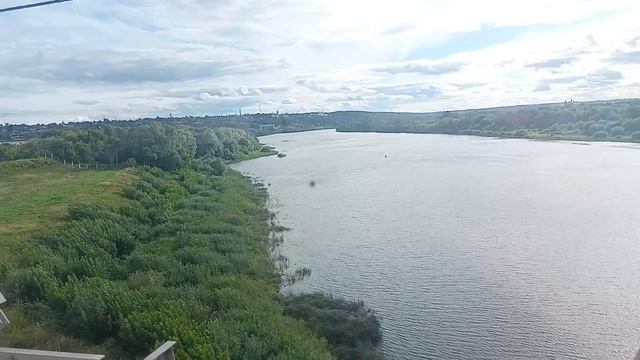 железнодорожный мост через реку Оку