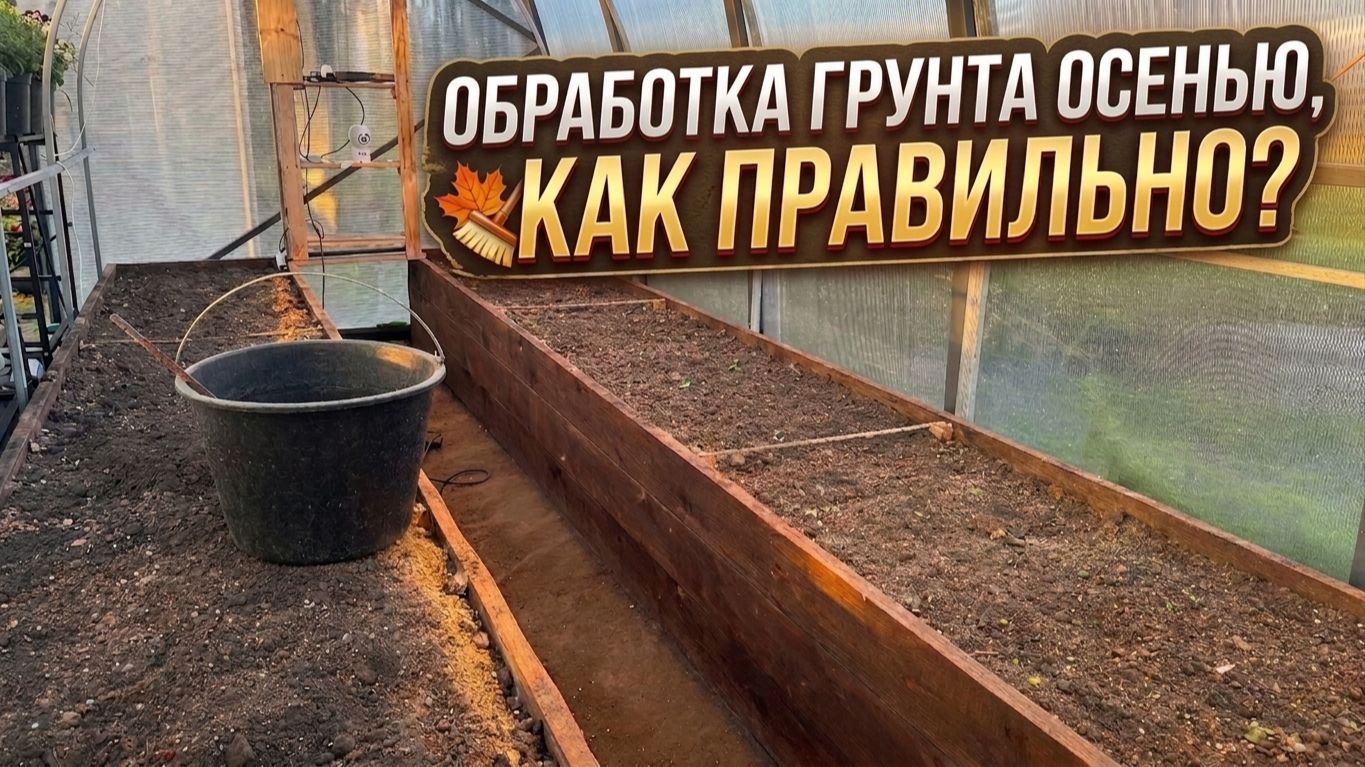 Обработка грунта осенью как правильно?!