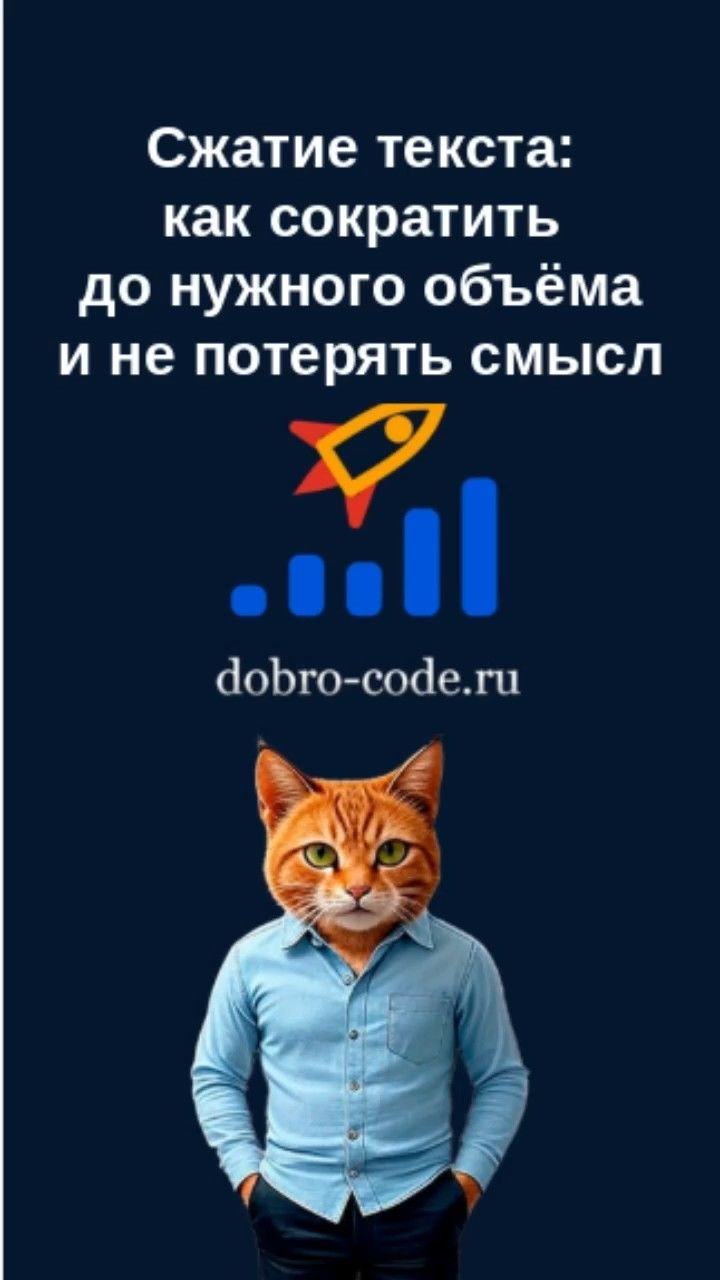 Сжатие текста. Как сократить до нужного объёма и не потерять смысл