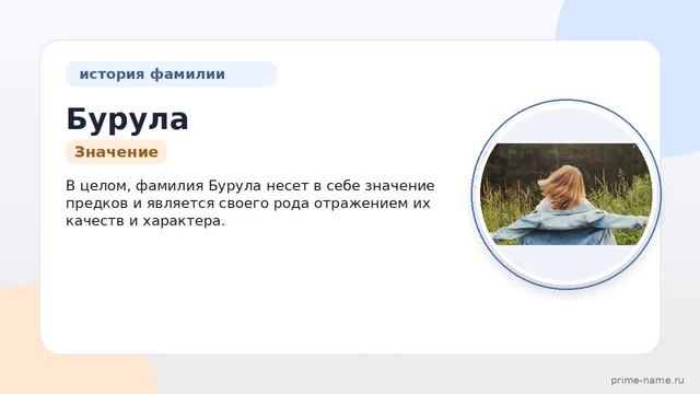 Фамилия Бурула: происхождение, значение и склонение