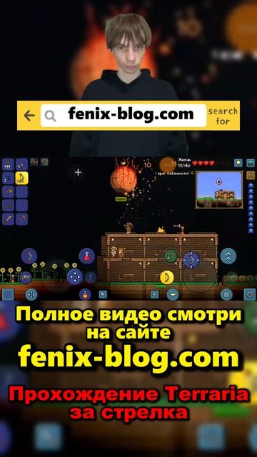 Прохождение игры Terraria от Феникса FENIX смотреть можно на сайте https:fenix-blog.com