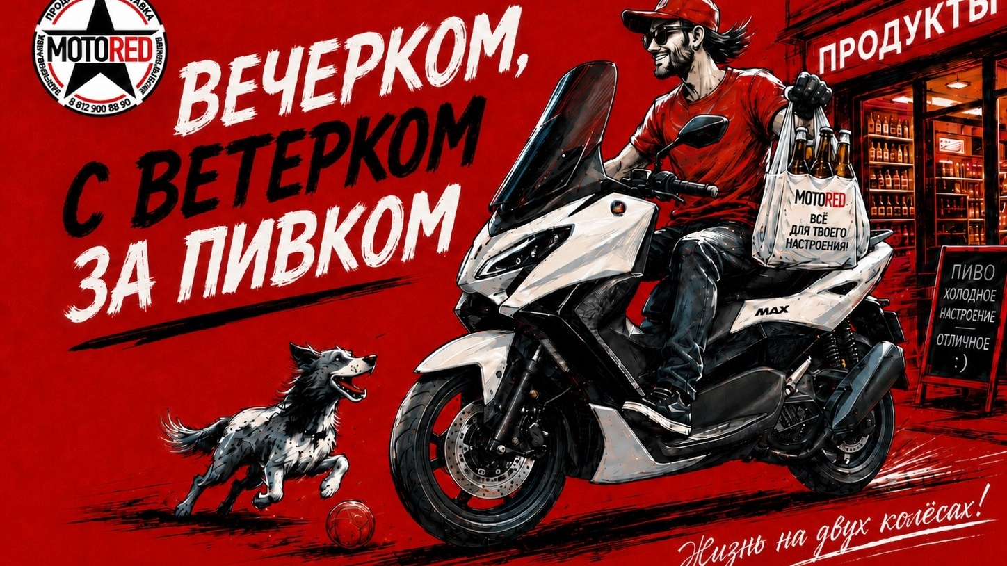 MotoRed: максискутер N-max 3 2026 180cc EFI в естественной среде. Собран и настроен профессионально!