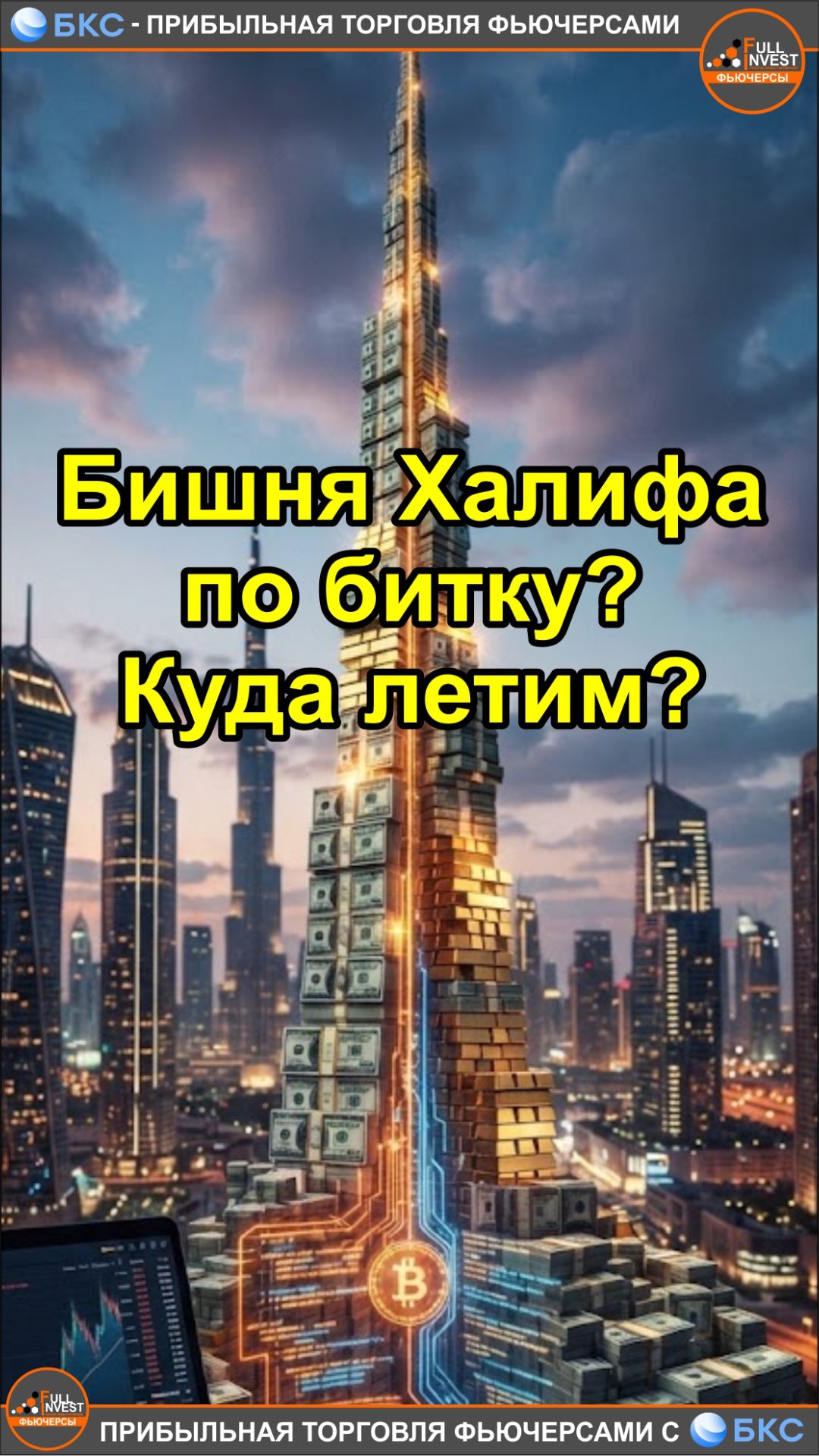 Биток растёт как башня Халифа?! Стоп пора закрывать и ждать откат!