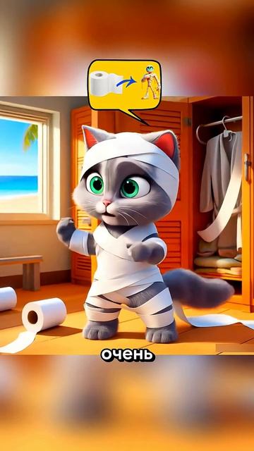 Котики в Египте cats мультик dalle3 chatgpt aicat aiart ai кот нейросеть юмор ии
