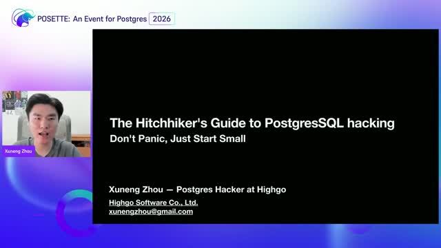 Путеводитель по PostgreSQL для начинающих хакеров: Не паникуйте начните с малого. POSETTE 2026