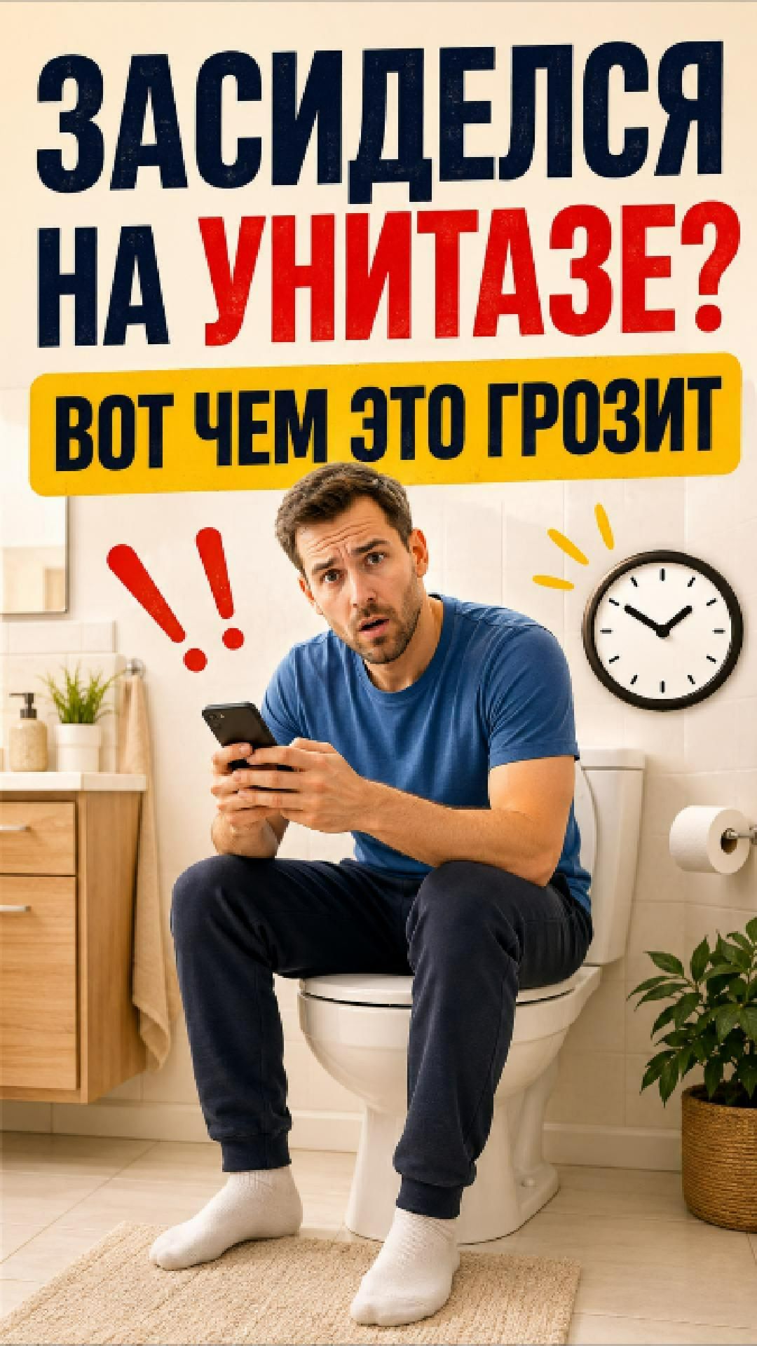 Засиделся на унитазе? Чем это грозит