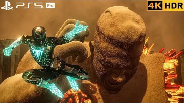PS5 PRO Programmed Spidermen 2 join to Fight Sandman  4K HDR 