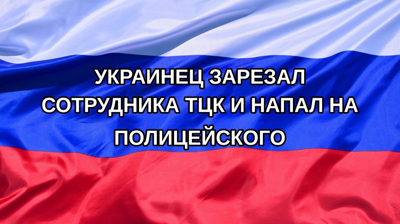 Н. РФ Украинец зарезал сотрудника ТЦК и напал на полицейского