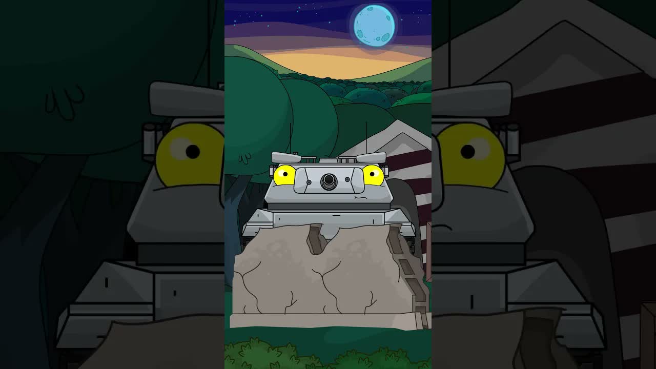 Лесной кошмар на гусеницах horror tank animation