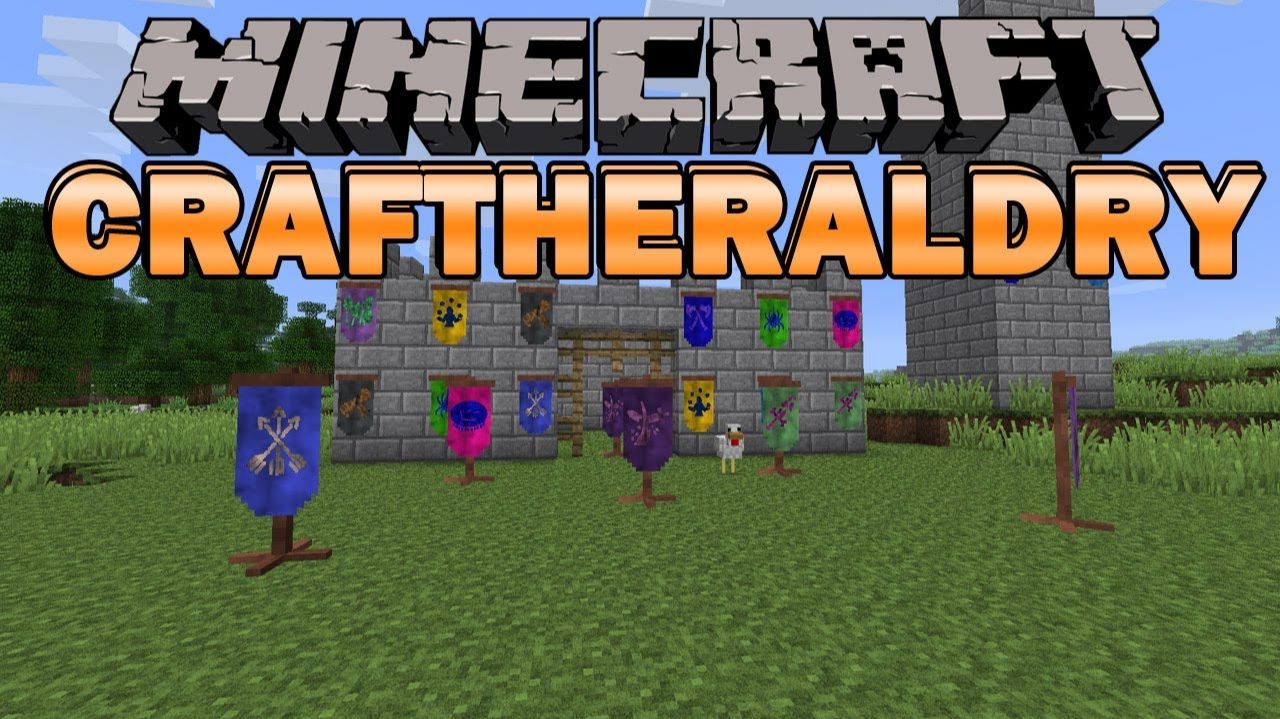 Обзор Модов Minecraft 11! Знамена Craftheraldry