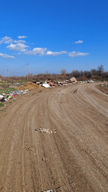 Свалки мусора в степи