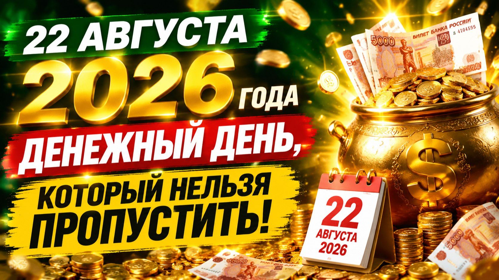 22 августа 2026 года_ денежный день который нельзя пропустить.