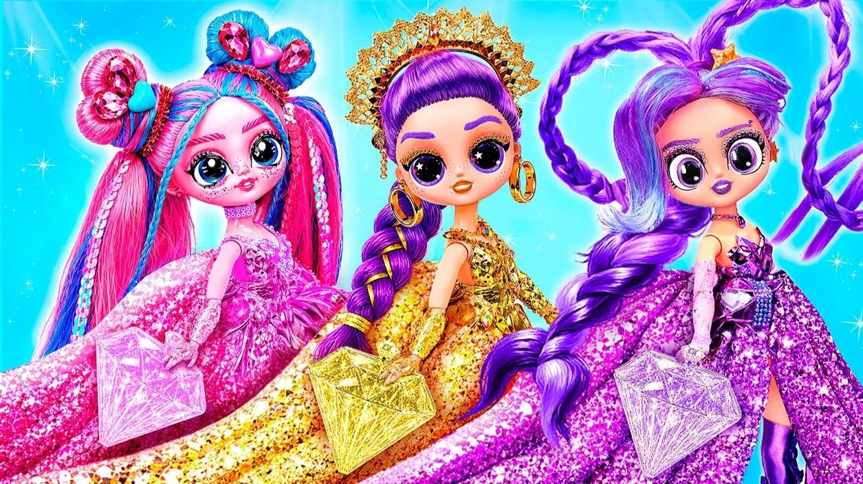 Лили Лавбрейдс Руми и Лали! Преображение в бриллиантовом стиле! K-Pop Demon Hunters DIY