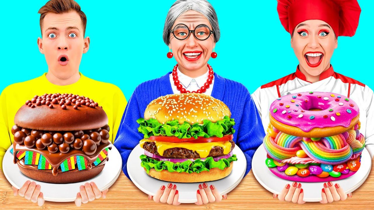Кулинарныи Челлендж_ Я против Бабушки _ Потрясающие Кухонные Лаифхаки