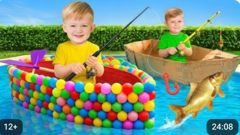 🍿🍟 Строим РЫБОЛОВНУЮ ЛОДКУ!