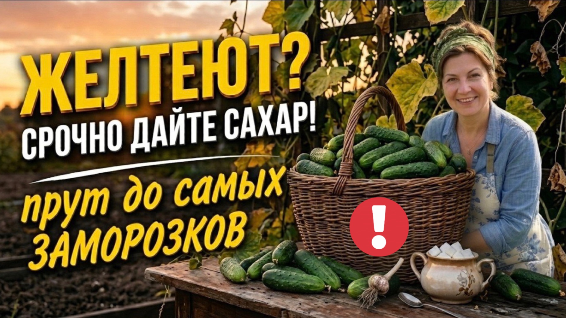 В августе огурцам нужен только САХАР! Урожай ведрами до поздней осени