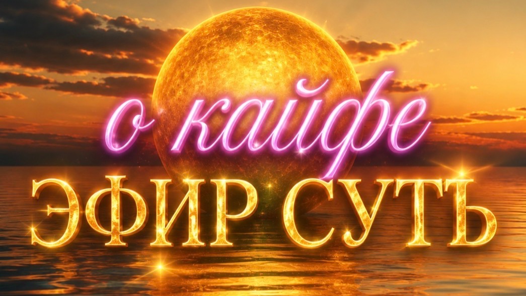 Эфир СУТЪ  О кайфе