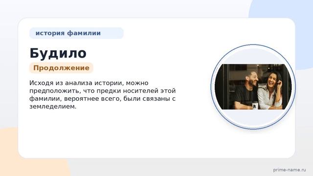 Фамилия Будило: происхождение значение и склонение