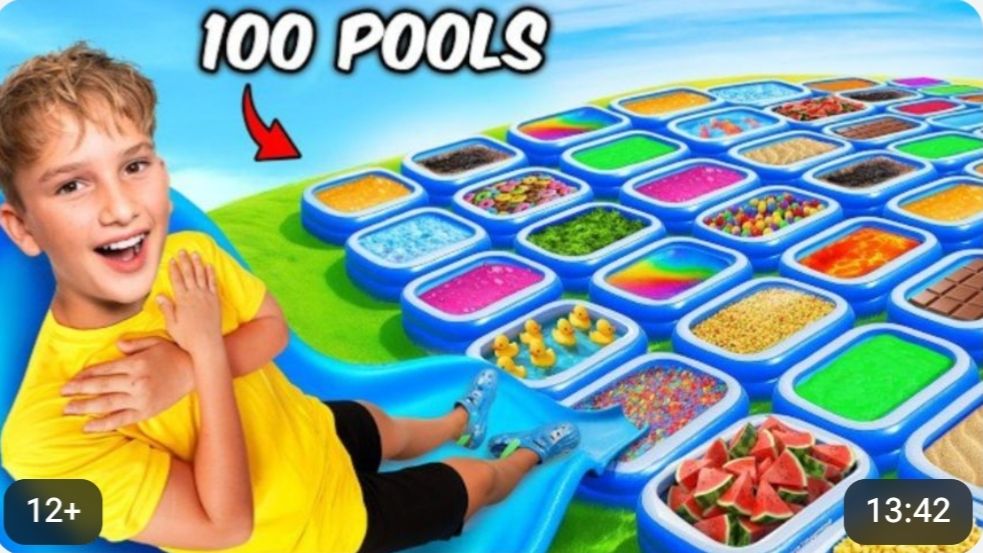 🍿💪 ЧЕЛЛЕНДЖ! 100 таинственных бассейнов и один победитель!