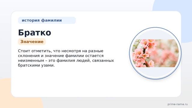 Фамилия Братко: происхождение значение и склонение
