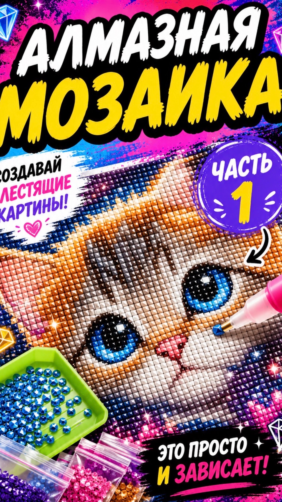 Алмазная мозаика. Часть 1