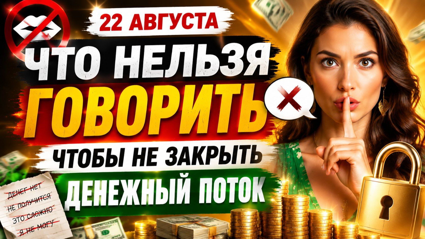 Что нельзя говорить 22 августа чтобы не закрыть денежный поток