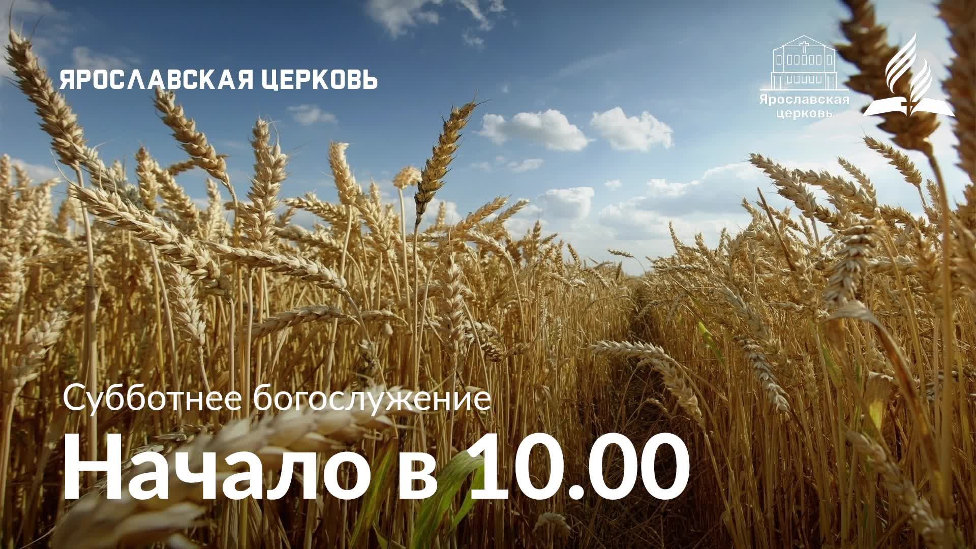 Субботнее богослужение 22 августа
