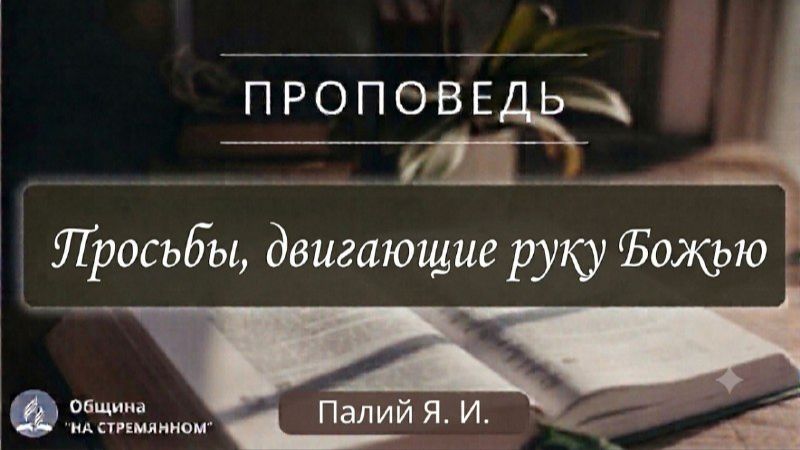 Просьбы двигающие руку Божью  Христианские проповеди АСД  Палий Ярослав Иванович