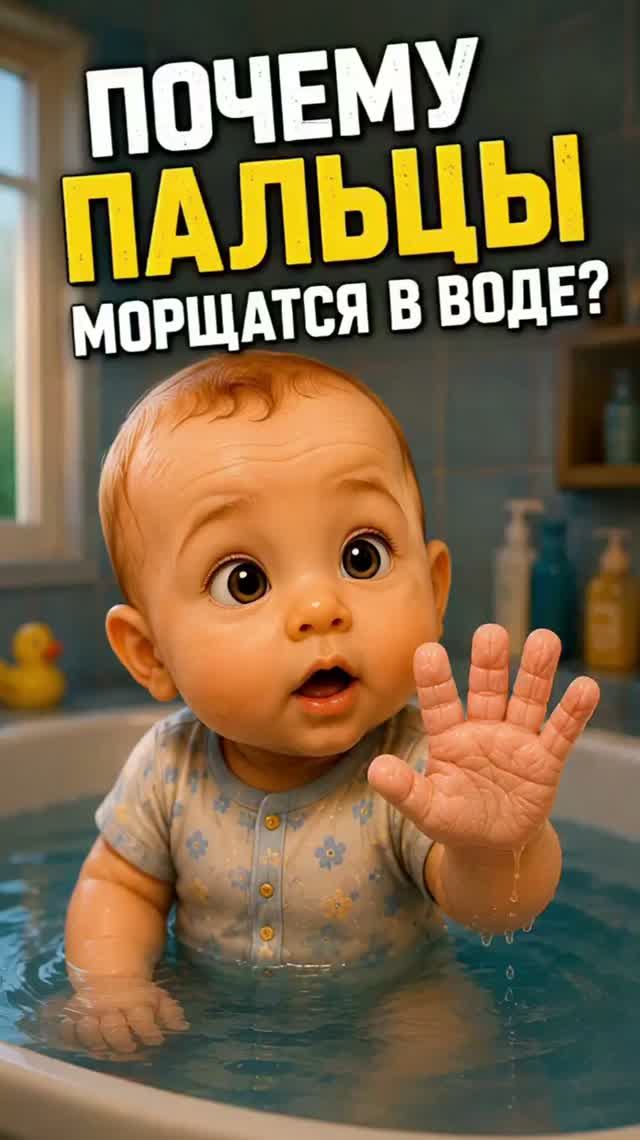 Почему пальцы морщатся в воде?