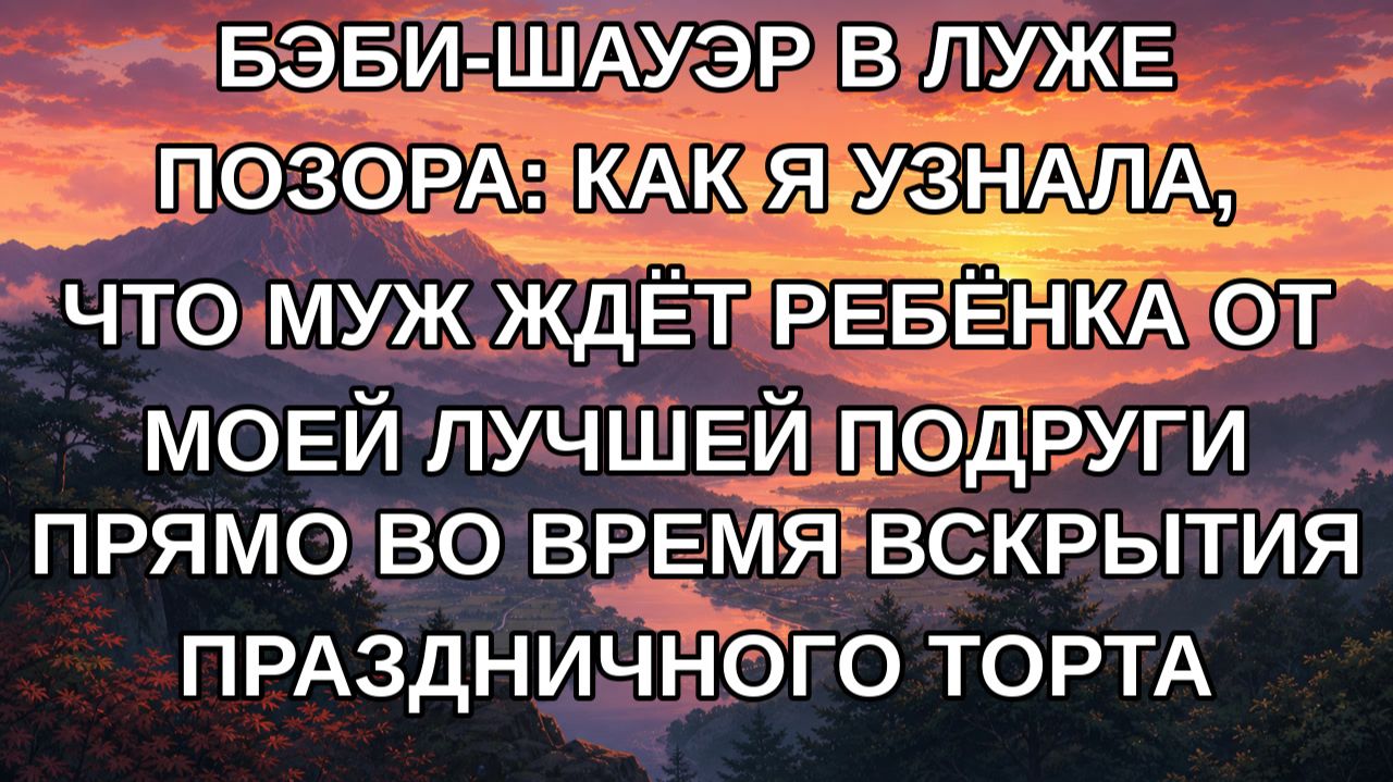 Бэби-шауэр в луже позора: как я узнала что муж ждёт ребёнка от моей лучшей подруги прямо во время