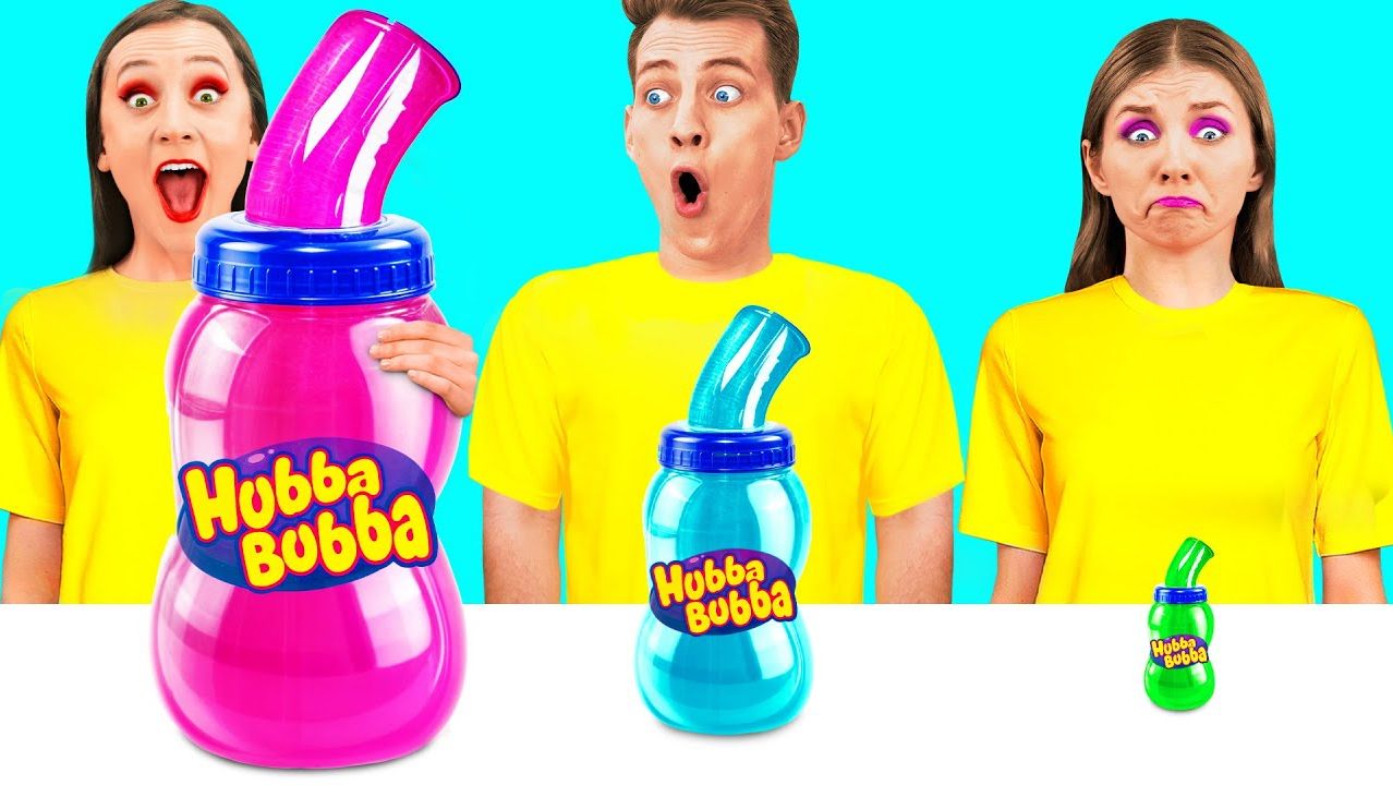 Большая Средняя или Маленькая тарелка Челлендж _ Съедобная Битва