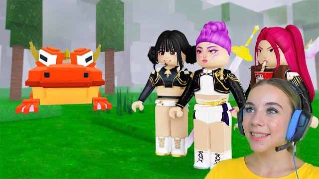 ЛЯГУШКА И ОХОТНИЦЫ НА ДЕМОНОВ В 99 ДНЕЙ ВЫЖИВАНИЯ В ЛЕСУ С АЛЁНОЙ в ROBLOX!