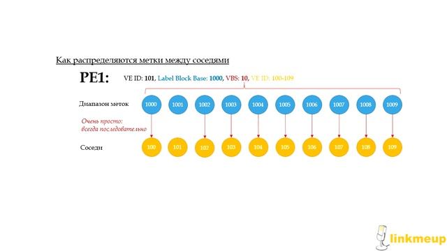 СДСМ 12. MPLS L2VPN. VPLS BGP. Механизм Label Block