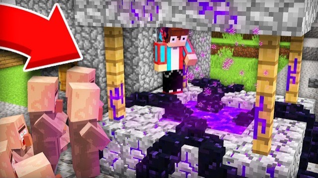 КУДА ВЕДЁТ ЭТОТ ПОРТАЛ В НАШЕМ КОЛОДЦЕ В МАЙНКРАФТ  Компот Minecraft